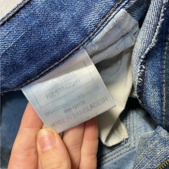 Men’s 34x30 Ring of Fire Distressed Jeans Destroyed Holey Zipper Pocket Faded - Picture 10 of 13